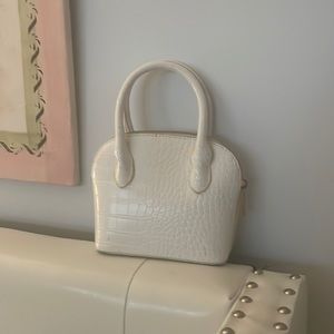 white purse